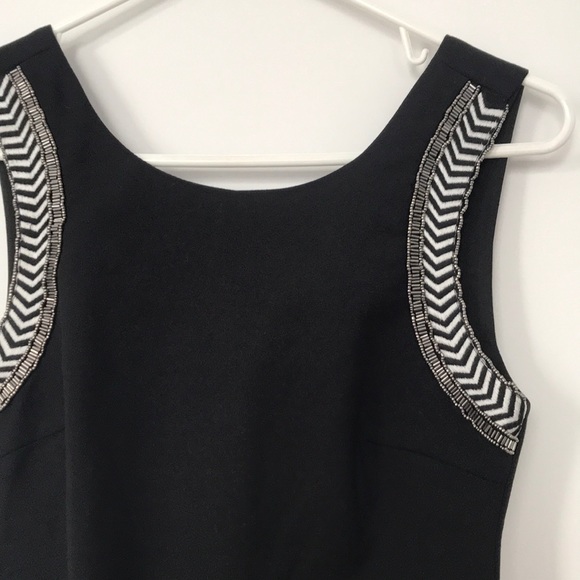 Black dress with beaded accents- Zara-SM - Picture 2 of 3